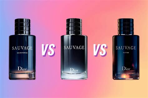 difference between toilet and parfum of savage of dior|Dior sauvage size comparison.